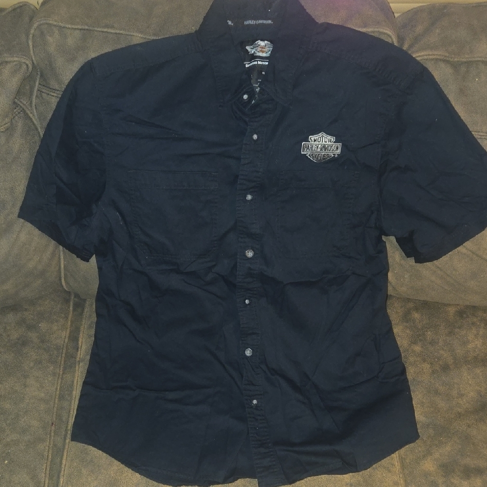 Harley-Davidson Men's Dark Casual Shirt - Picture 1 of 8